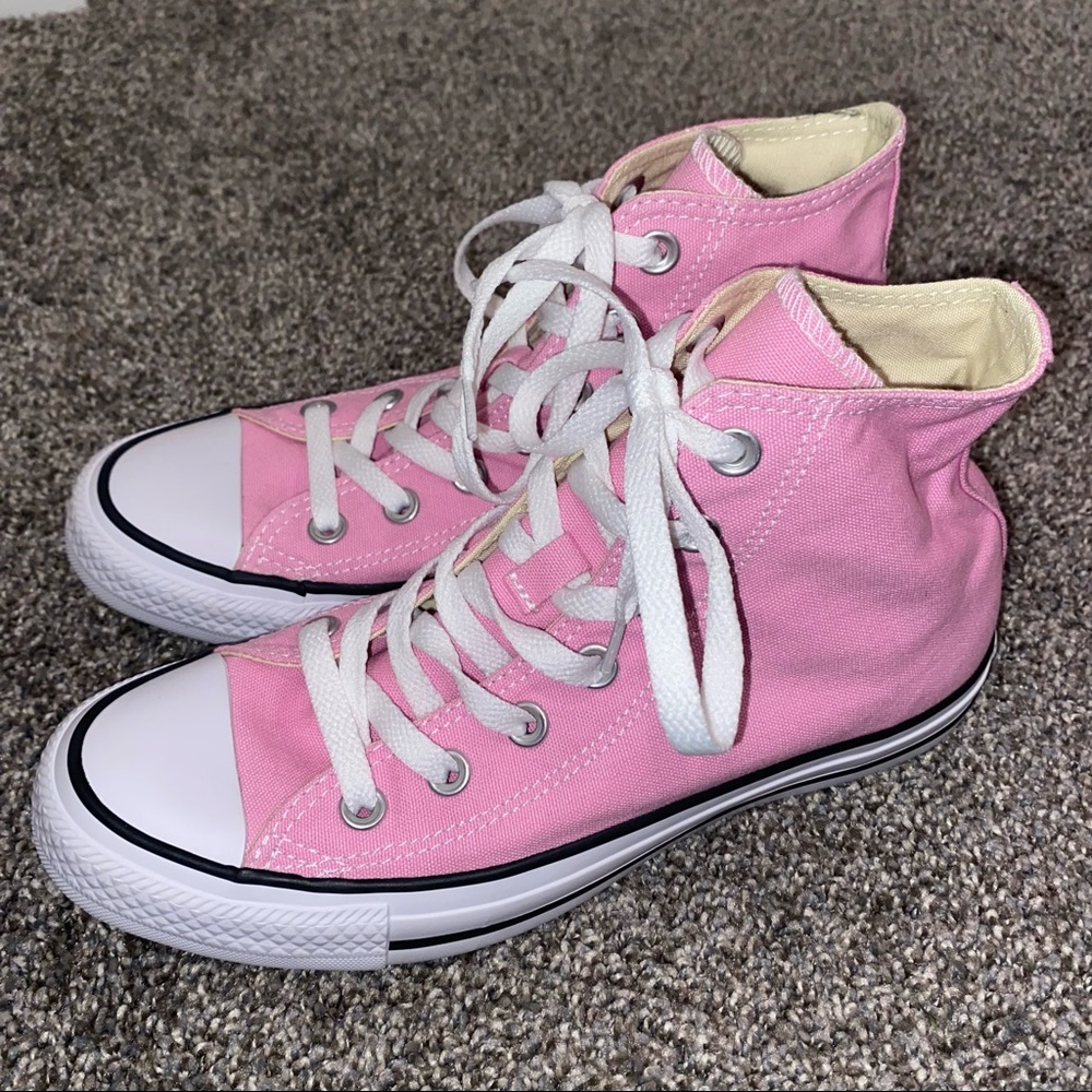 Pink Chuck Taylor All Star Canvas High Top Converse